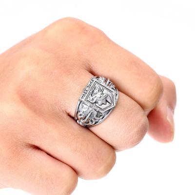 China Fashionable Wholesale Hot Anime Attack On Titan Ring Metal Alloy Ring For Men Or Women Gift for sale