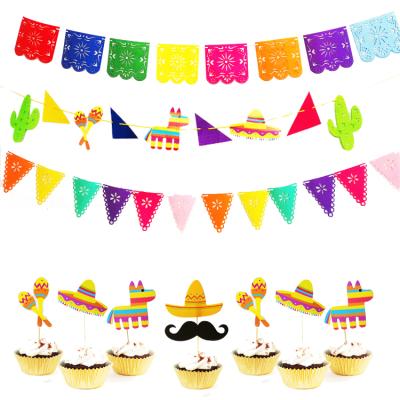 China NEW Promotion 2019 Mexican Party Banner Mexican PINATA Theme Party Supplies for sale