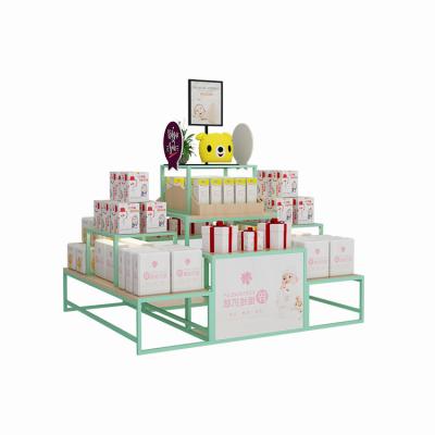 China Wholesale Customized Products Double Sided Pregnancy and Baby Show Maternal Support Cabinet and Child Supply Shelf for sale