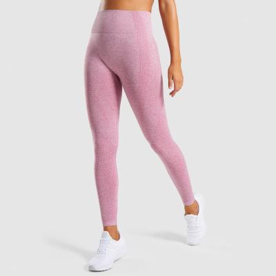 China New Antibacterial Hip Lifting Yoga Set Women's Seamless Waist High Running Fitness Tights Yoga Quick Dry Gaiters for sale