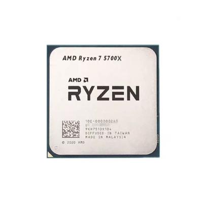 China Desktop Factory Price A-M-D Ry-zen 7 5000 5700X Tray CPU 8 cores 3.4GHz Socket AM4 65W for desktop gaming CPU for sale