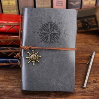 China Wholesale Luxury Handmade Hardcover Fashion Custom Vintage Travel Journal Planner Leather Book for sale