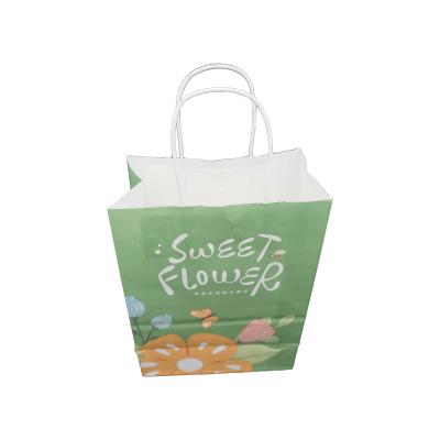 China Recycled materials wholesale fast packaging takeaway food paper bag with factory prices for sale