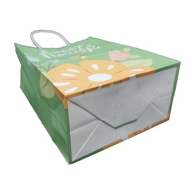 China Factory Made Recycled Materials Take Away Packaging Bag for sale