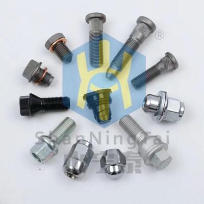 China Custom Design Car Parts Wholesale Chrome Locking Bolts Thread Stainless Steel M6x20 Wheel Bolt Screw For Car Wheel M12*1.75/M12*1.75*60 for sale