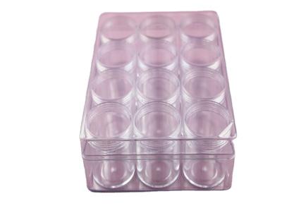 China Pearl Round Bottle Small Transparent Packaging Hot Selling Plastic Storage Container Jar Storage Box for sale