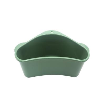 China Multifunctional Plastic Kitchen Sink Triangle Drain Basket Suction Cup Suction Cup Type Multifunctional Viable Hole Drain Slag Free PP Basket for sale