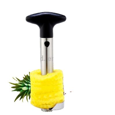 China Hot Selling Viable Stainless Steel Pineapple Peeler Hollow Puncher Slicer Rotary Creative Cutter for sale