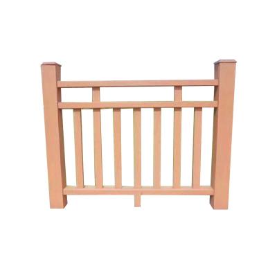 China Railings Terrace Used Waterproof Wood Plastic Composite Decking Fencing Designs Balcony WPC Guard Railing for sale