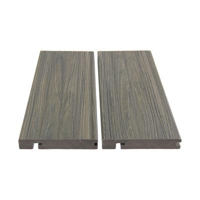 China Industrial Covered Board Wood WPC Bullnose Plastic Composite Decking Flooring for sale