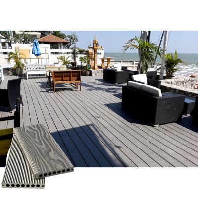 China Deep Embossed EUROPEAN 3D Decking Wood Plastic Composite Decking WPC Composite Decking for sale