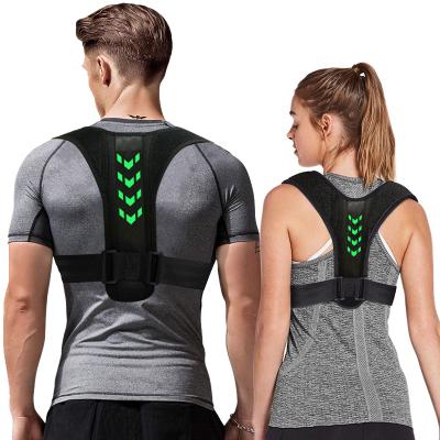 China Neoprene Sitting Position Corrector For Men Women Adjustable Breathable Back Brace Support Belt Skin-Friendly for sale