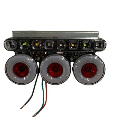 China Upgrade Car Body Recognition 12v / 24v Round Small Three Side Lights for sale