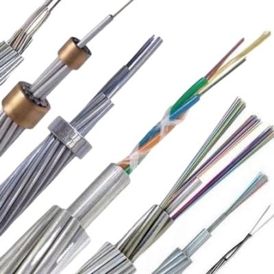 China China Factory 12 Wire Price G652d 16 24 32 36 48 72 96 Core Single Mode Opgw Fiber Optic Cable OPGW-24B1-140 for sale