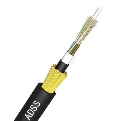 China Professional Cheap Electrical Wire 4 Core Manufacture ADSS-4B1-100M Fiber Optic Cable for sale