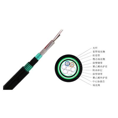 China Factory Wholesale Outdoor 12 Core Double-Pad Fiber Optic Cable GYFTS53-4B1 for sale