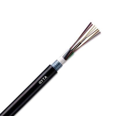 China Factory direct sales 16 core multimode fiber stranded outdoor fiber optic cable GYTS-4A1b for sale