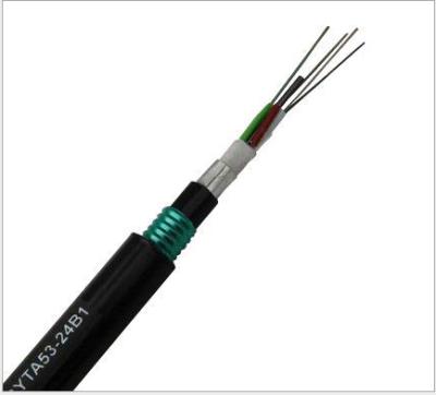 China China Wholesale Single Mode Professional Manufacture Cheap Compound Optical Fiber Cable GYTA53-4B1+2*2.5 for sale