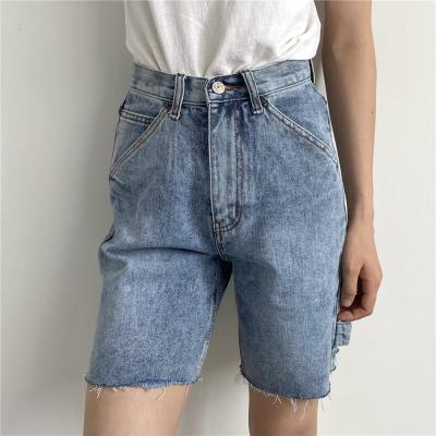 China Breathable Womens Denim Shorts Loose Short Wide Leg Jeans Pants Slims Hot Young Girl Shorts for sale