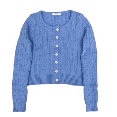 China Hot Selling Breathable O Neck Spring Sweater Cardigan Women Knit Sweater For Women for sale