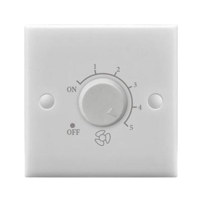 China Residential/Recessed Type 250V 500W 50/60Hz Band Fan Speed ​​Ceiling Fan Regulator UK/British Standard 86 Control Adjust Dimmer Wall Switch Fan Regulator Switch for sale