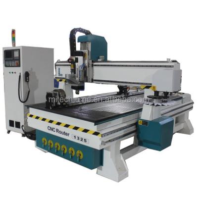 China Jinan 1325 Automatic Tool Switch ATC Woodworking CNC Router Machine MITECH-1325 ATC for sale