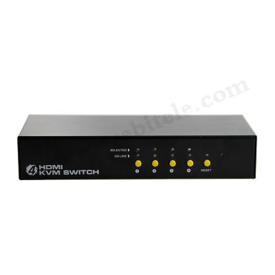 China 4 Ports , 8 Ports Desktop KVM Audio Video Switch WB-HKS0401A1U KVM Audio Video Switch for sale