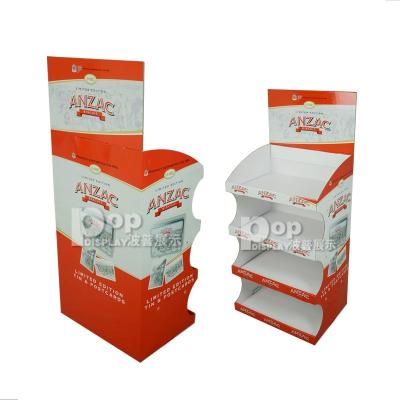 China Customized Factory price custom paper display stand ,food paper display stand for sale