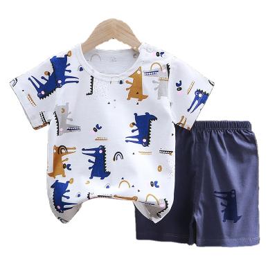 China Summer Casual Children's Suit Baby Clothes Boy Short Sleeve T-Shirt for sale