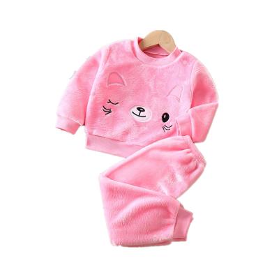 China New Children's Autumn And Winter Breathable Soft Flannel Pajamas for sale