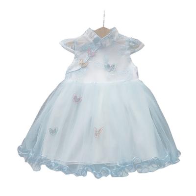 China Summer Washable Embroidered Butterfly Pettiskirt Baby Girl Baby Princess Dress for sale