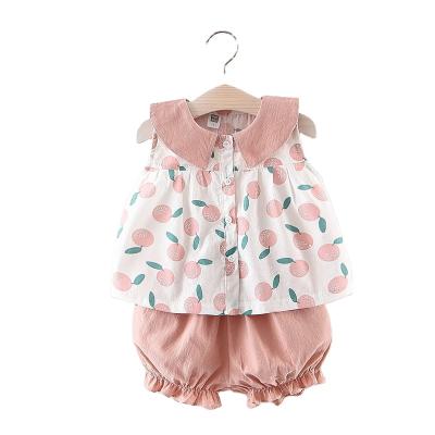 China Casual Summer Full Body Babies Fruit Set 0-1-2-3 Year Old Cute Girl Two-Piece Suit for sale