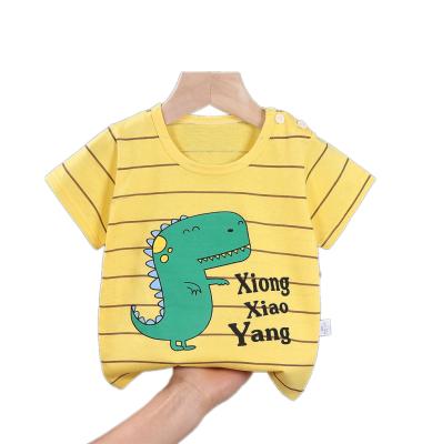 China Short Sleeve Pure Cotton Short Sleeved Children's T-shirt Children's Clothing Boys' Breathable Top for sale