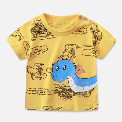 China Wholesale Summer Breathable Cotton Boys Kids T-shirt Short Sleeve for sale