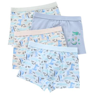 China Boys Breathable Tagless Soft Briefs Sporty Cotton Matched Casual Boyshort Underwear Fancy Cartoon Panties for sale