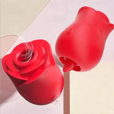 China G-spot vibration sucking tongue licking sucking tongue licking vibration Rose Appeal Tiaodan Female Masturbation Toy Adult Female G-spot Products for sale