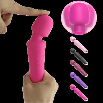 China 20 Frequency Vibration Power Display Muscle Relaxation Massager 20 Frequency 8 Speed ​​Mini Silicone Av Wand Vibrator Waterproof Other Massage Products for sale