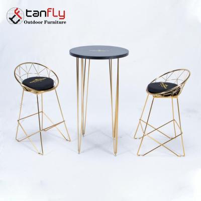 China High Quality Friendly Luxury Base Promotion Design Environmental Steel Bar Chair Sled Bar Stool With Cushion for sale