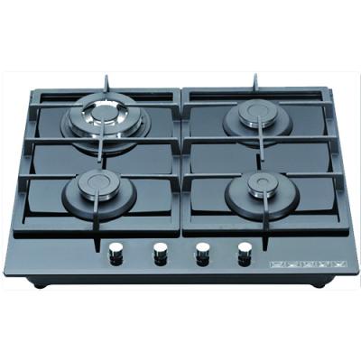 China Household 8 Mm Glass Gas Hob 4 Burner Gas Stove Good Packing Gas Hob for sale