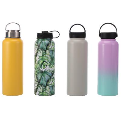 China Business Stainless Steel Vacuum Flask Double Wall Insulated Sport Logo Wholesale Custom Water Bottles for sale