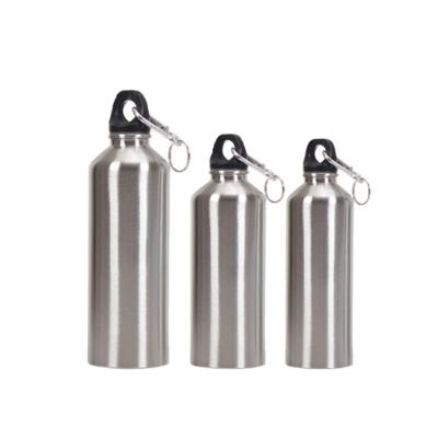 China Sustainable BPA Free Metal Aluminum Custom Sports Drink Bottle With Carabiner for sale