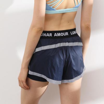 China New Breathable Fluorescent Yoga Shorts Women Anti-light Inner Layer Shorts Running Night Fitness Sports Pants for sale