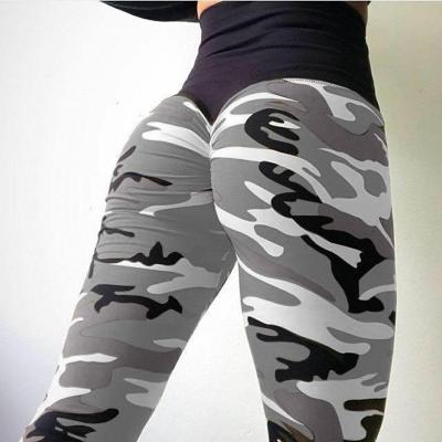 China New Plus Size Women's Camouflage Printed Pants Athleisure Pants Long Fashion Fitness Pants for sale