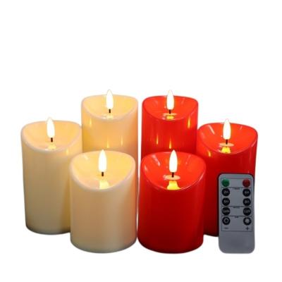 China Flashing Flameless Plastic Electric Tea Light 3D LED Battery Operated Candle Light Flashing Multicolor Lamp for Home for sale