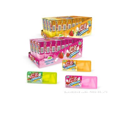 China Chewing Gum Based Candy Chinese Factories Wholesale Custom Flavor Tablet Fresh Fruit Chewing Gum In Bulk for sale