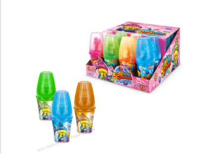 China High quality low sugar fruit flavor candy fruit nipple lollipop with power candy for sale