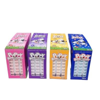 China Fashion Low Sugar Puppy Bone Form Fruit Flavor Sweet Tablet Candy for sale