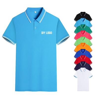 China Cushioning Manufacturer's low-priced wholesale of high-quality men's polo t-shirts, customized logo polyester men's short sleeved t-shirts for sale