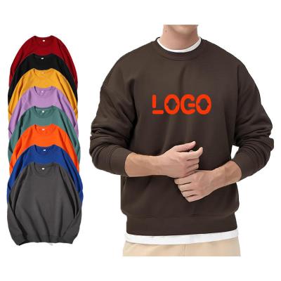 China Cushioning Customized Cotton Round Neck Sweatshirts Wholesale High Quality Wool Pullover Men's Sweater Multi Color Selection for sale