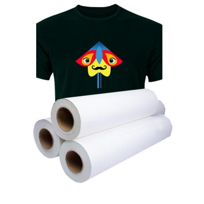 China No Sticky Wide Format Paper Roll 120Gsm Heat Transfer Paper Quick Drying Sublimation Paper for sale